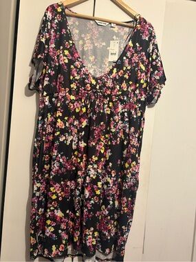 Lands’ End Floral Swim Coverup Dress